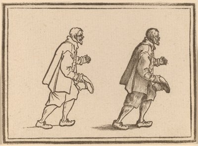 Sedlák s kloboukem v ruce od Edouard Eckman after Jacques Callot