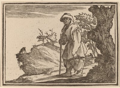 Sedlák s pytlem od Edouard Eckman after Jacques Callot