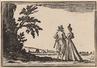 Promenáda od Edouard Eckman after Jacques Callot