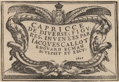 Titulní strana pro "The Capricci" od Edouard Eckman after Jacques Callot