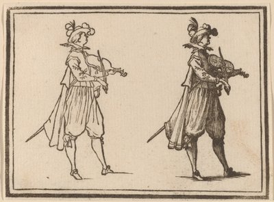 Houslista od Edouard Eckman after Jacques Callot