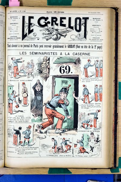 Obálka „“Le Grelot“, číslo 1025, Satirický v barvách od Edouard Guillaumin Pepin
