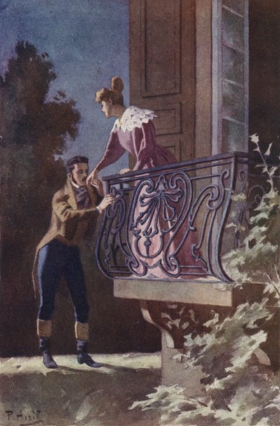Našel jsem ho tam stát s rukou položenou na rohu mého balkónu od Edouard-Henri Avril