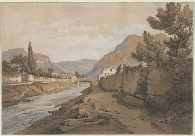 Řeka Neuve na konci údolí Dardenne, 19. století. od Edouard Jean Marie Hostein