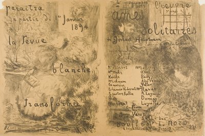 "La Revue Blanche" Proměněné a osamělé duše od Édouard Jean Vuillard
