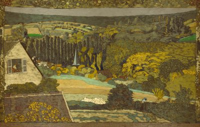Krajina: Okno s výhledem na les od Édouard Jean Vuillard