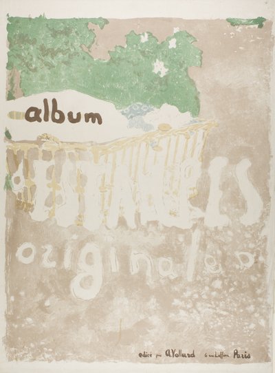 Projekt obálky tištěného portfolia od Édouard Jean Vuillard