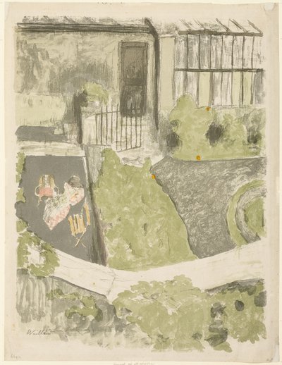 Zahrada před studiem od Édouard Jean Vuillard