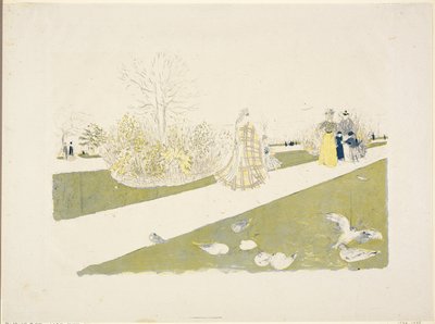 Tuilerijská zahrada od Édouard Jean Vuillard