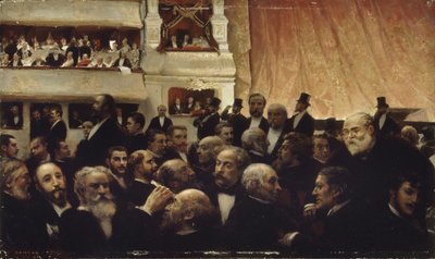 Přestávka premiéry v Comédie-Française, 1885. od Edouard Joseph Dantan