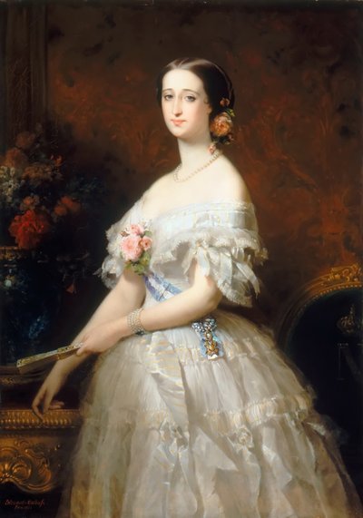 Eugénie de Montijo, francouzská císařovna od Edouard Louis Dubufe