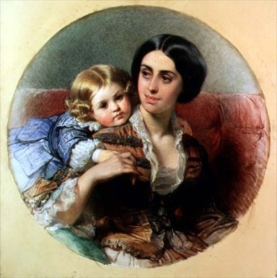 Mateřská něha od Edouard Louis Dubufe
