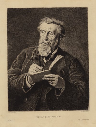 Portrét Henri Harpignies od Edouard Louis Dubufe