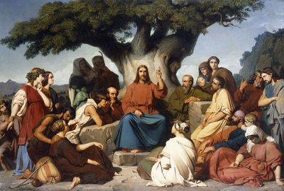 „Surmon of Jesus Christ on the Mountain“ od Edouard Louis Dubufe
