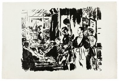 V kavárně (nepublikovaný talíř) od Édouard Manet