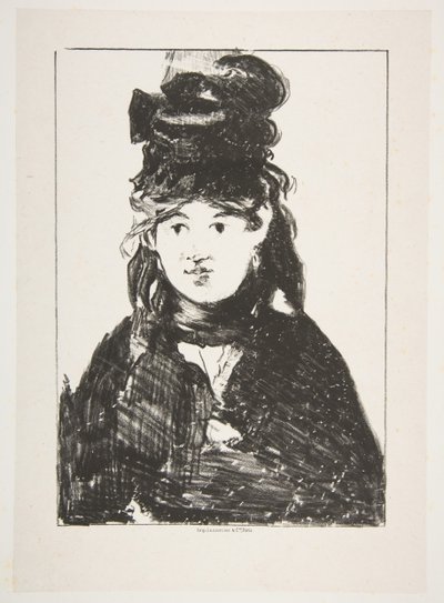 Berthe Morisot v černém, 1872-74. od Édouard Manet