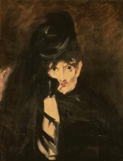 Berthe Morisot ve smutečním klobouku s dlouhým závojem od Édouard Manet