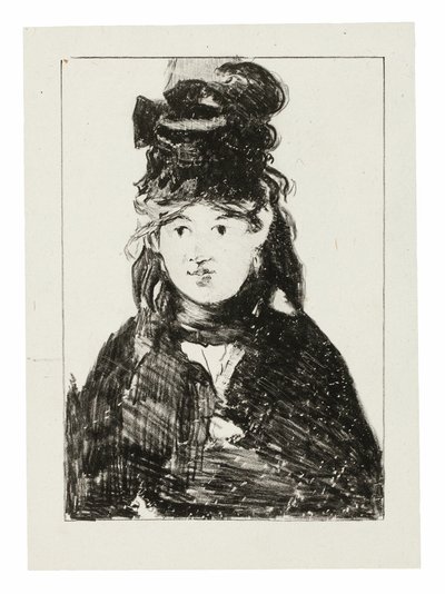 Berthe Morisot v černé od Édouard Manet
