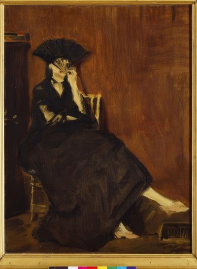 Berthe Morisot s ventilátorem od Édouard Manet