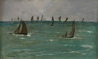 Lodě v Berck-sur-Mer, 1873. od Édouard Manet