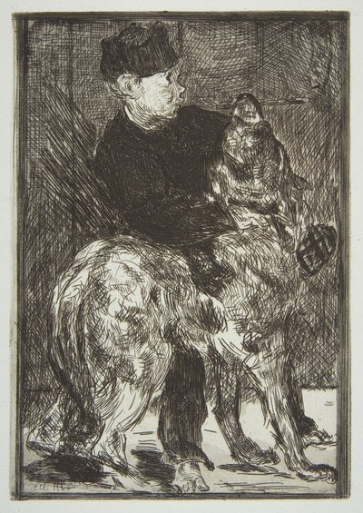 Chlapec a pes, 1862. od Édouard Manet