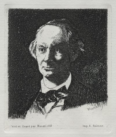 Charles Baudelaire, 1869. od Édouard Manet