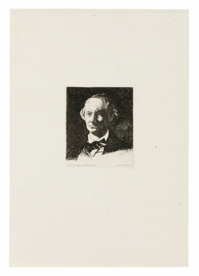 Charles Baudelaire, Full Face III od Édouard Manet