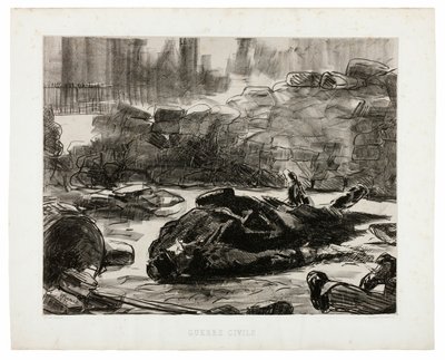Občanská válka od Édouard Manet