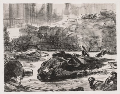 Scéna občanské války z Komuny Paříž, 1871. od Édouard Manet