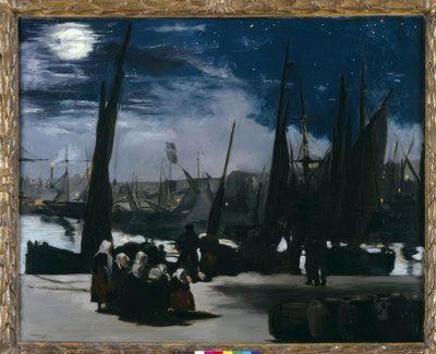 Měsíční svit nad přístavem Boulogne od Édouard Manet
