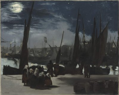 Moonlight at the Port of Boulogne Moonlight at Port of Boulogne, 1869. od Édouard Manet