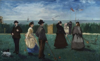 Hra kroket v Boulogne. Kolem roku 1871 od Édouard Manet