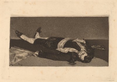 Dead Toreador Bullfighter mort, 1868. od Édouard Manet