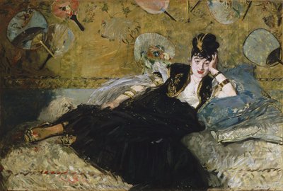 Francouzština:  La dame aux éventails Žena s vějíři od Édouard Manet