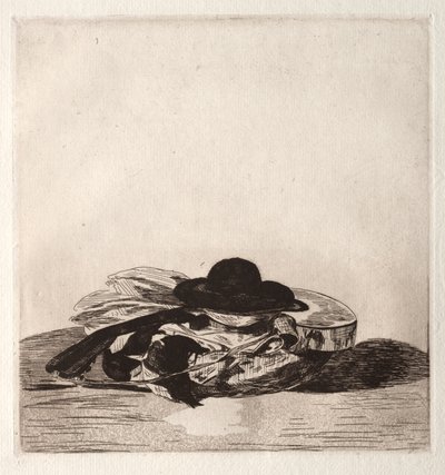 Frontispis k vydání leptů: Klobouk a kytara od Édouard Manet