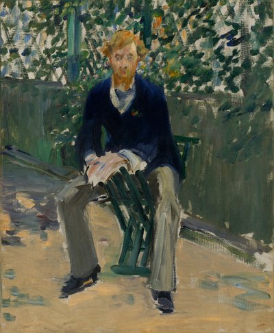 George Moore v zahradě umělce od Édouard Manet