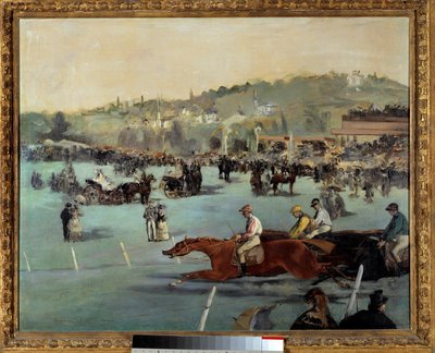 Koňské dostihy v Bois de Boulogne Obraz od Edouarda Maneta (1832-1883) 1872 Soukromá sbírka od Édouard Manet