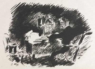 Ilustrace k filmu Havran od Edgara Allana Poea od Édouard Manet