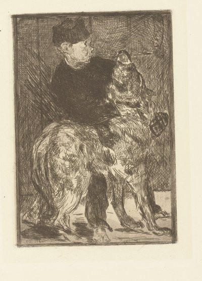 Jongen se setkal s Hondem Chlapec a pes od Édouard Manet