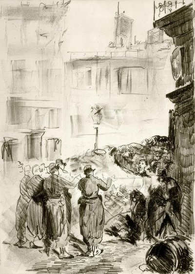 Barikáda od Édouard Manet