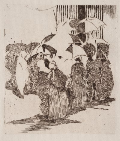 Fronta před řeznictvím. od Édouard Manet
