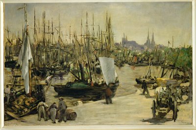 Přístav Bordeaux, Francie (olej na plátně) od Edouard Manet
