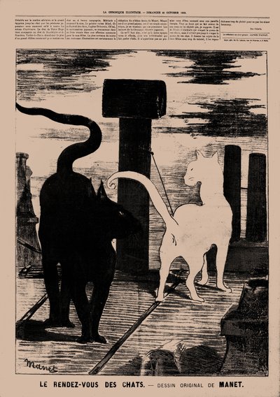 Setkání koček, 1869. od Édouard Manet