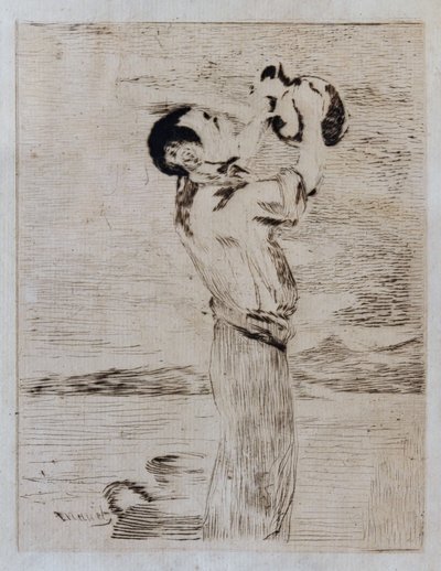 Napáječka vody (leptání a suchá jehla) od Édouard Manet