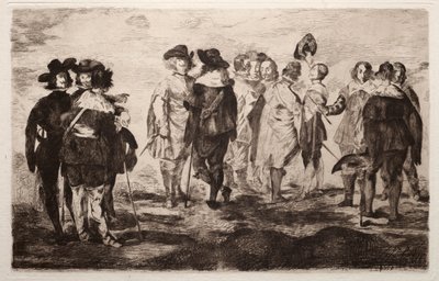 Malí jezdci od Édouard Manet
