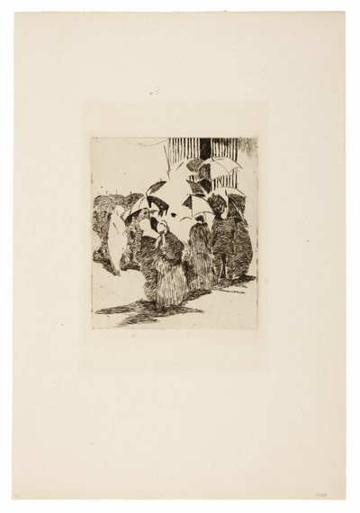 Fronta před řeznictvím od Édouard Manet