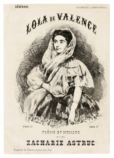 Lola de Valencia od Édouard Manet