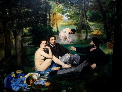 Oběd v trávě také Koupání pak Čtvercová část od Édouard Manet
