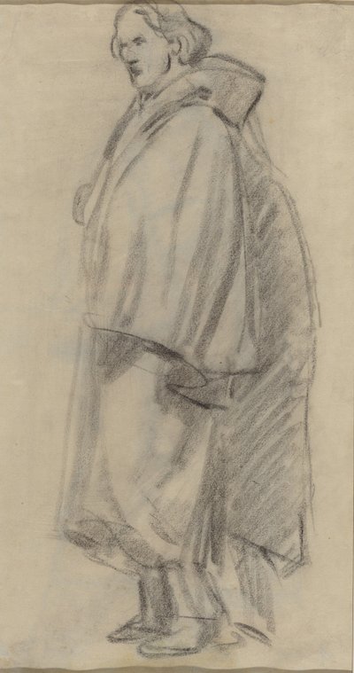 Muž v plášti [verso] od Édouard Manet