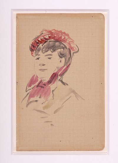 Manet - Portrét Isabelle Lemonnierové, kolem roku 1880 od Édouard Manet
